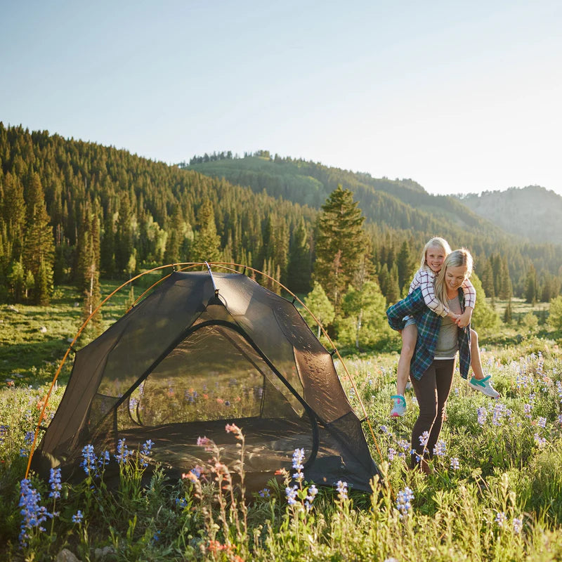 Mountain Ultra 2 Person Tent in Light Orange and Dark Grey