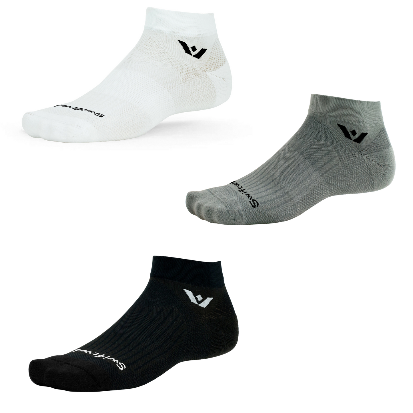Swiftwick Aspire Ankle Socks for Cycling, Running, Outdoors