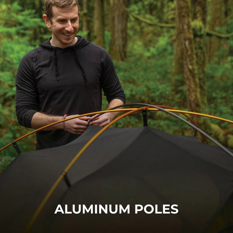 Mountain Ultra 2 Person Tent in Light Orange and Dark Grey