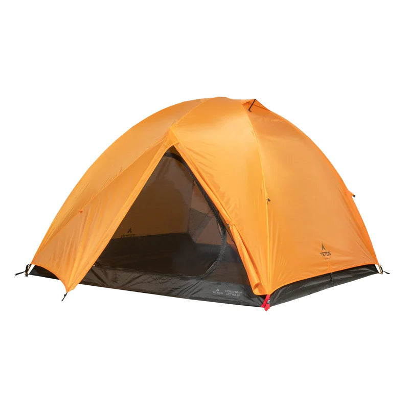 teton tent Mountain Ultra 2 Person Tent in Light Orange and Dark Grey – High View Outdoors