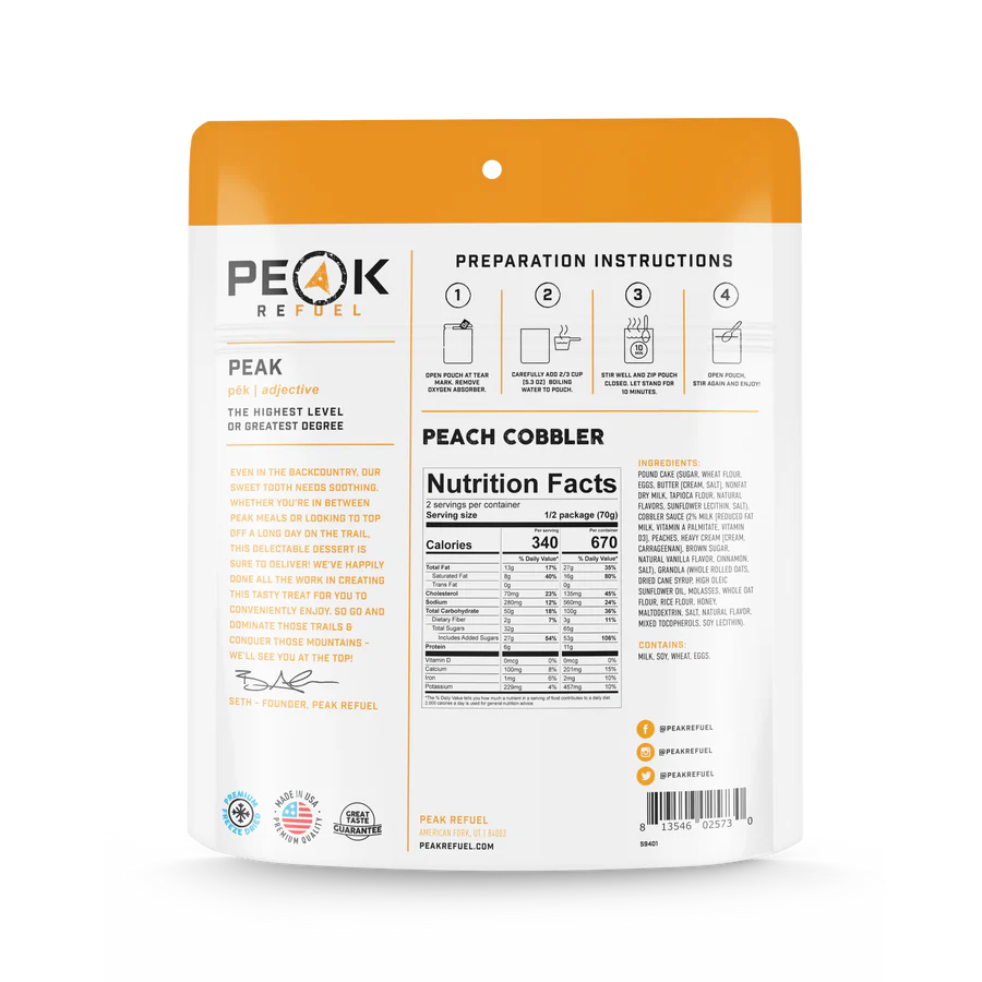 Peach Cobbler by Peak Refuel