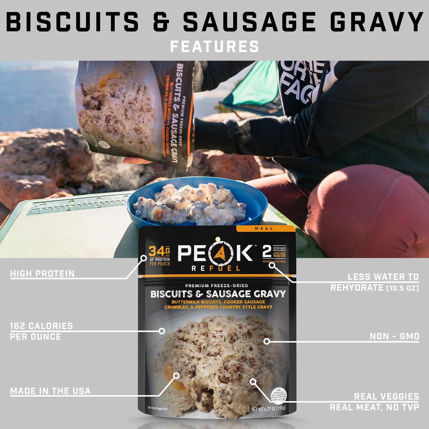 Biscuits & Sausage Gravy by Peak Refuel