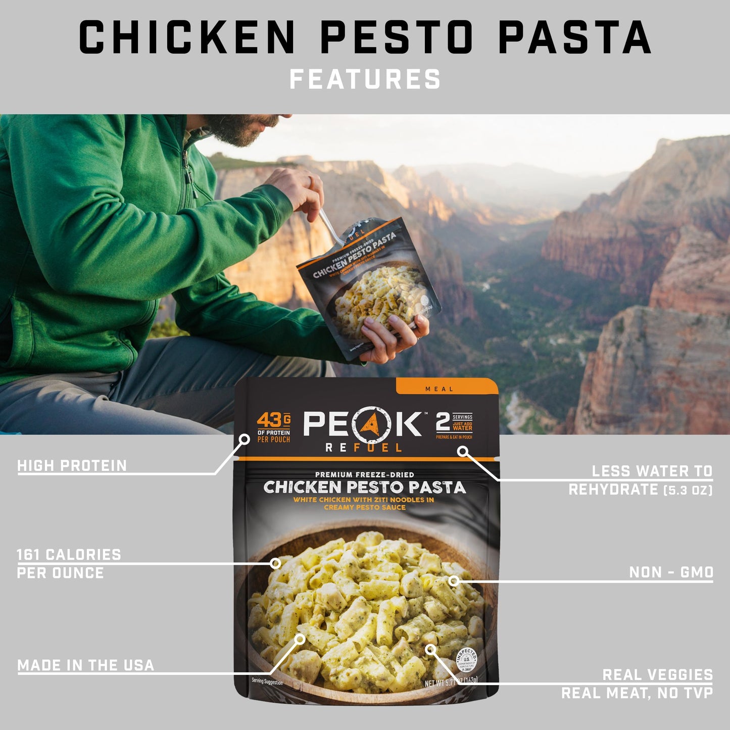 Chicken Pesto Pasta by Peak Refuel