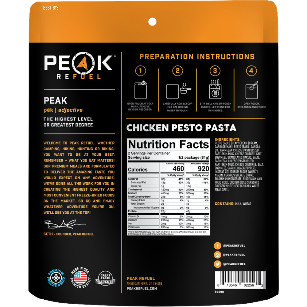 Chicken Pesto Pasta by Peak Refuel