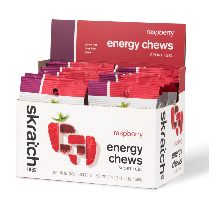 Skratch Energy Chews 10pk Sport Fuel Rasberry