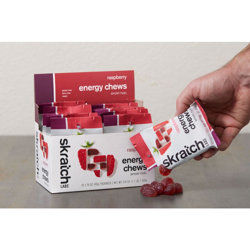 Skratch Energy Chews 10pk Sport Fuel Rasberry