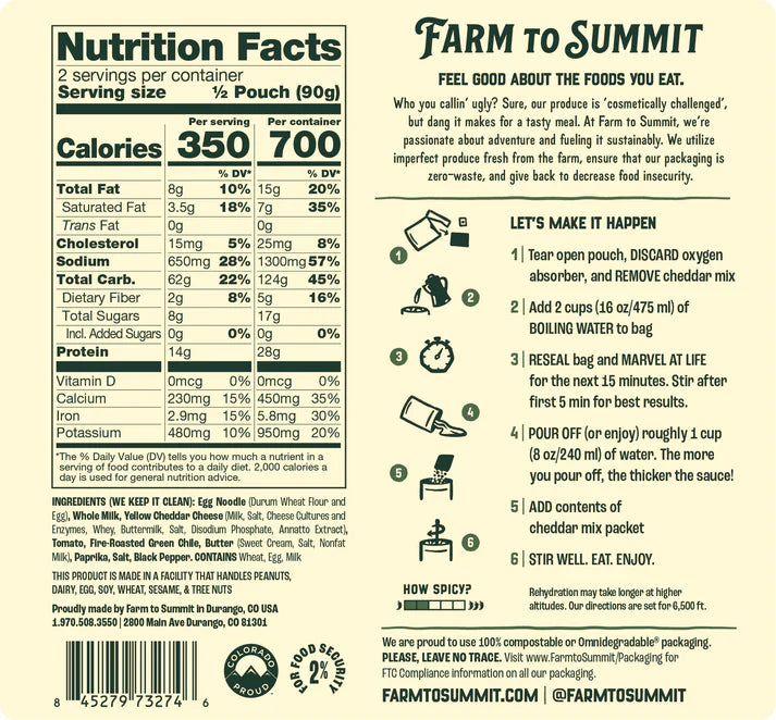 Green Chile Mac and Cheese by Farm to Summit
