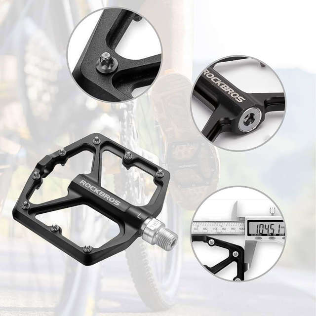 ROCKBROS Ultra Lightweight Flat Bike Pedals