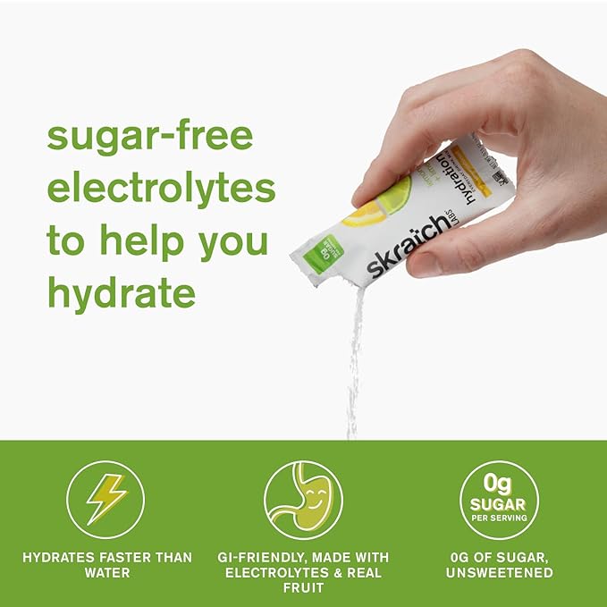 Skratch Hydration UNSWEETENED Everyday Drink Mix 15pk Lemon + lime