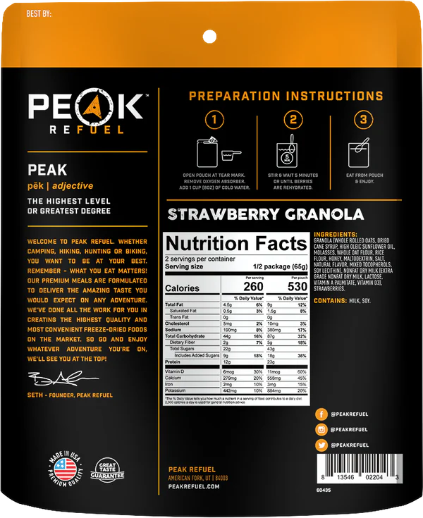 Strawberry Granola by Peak Refuel