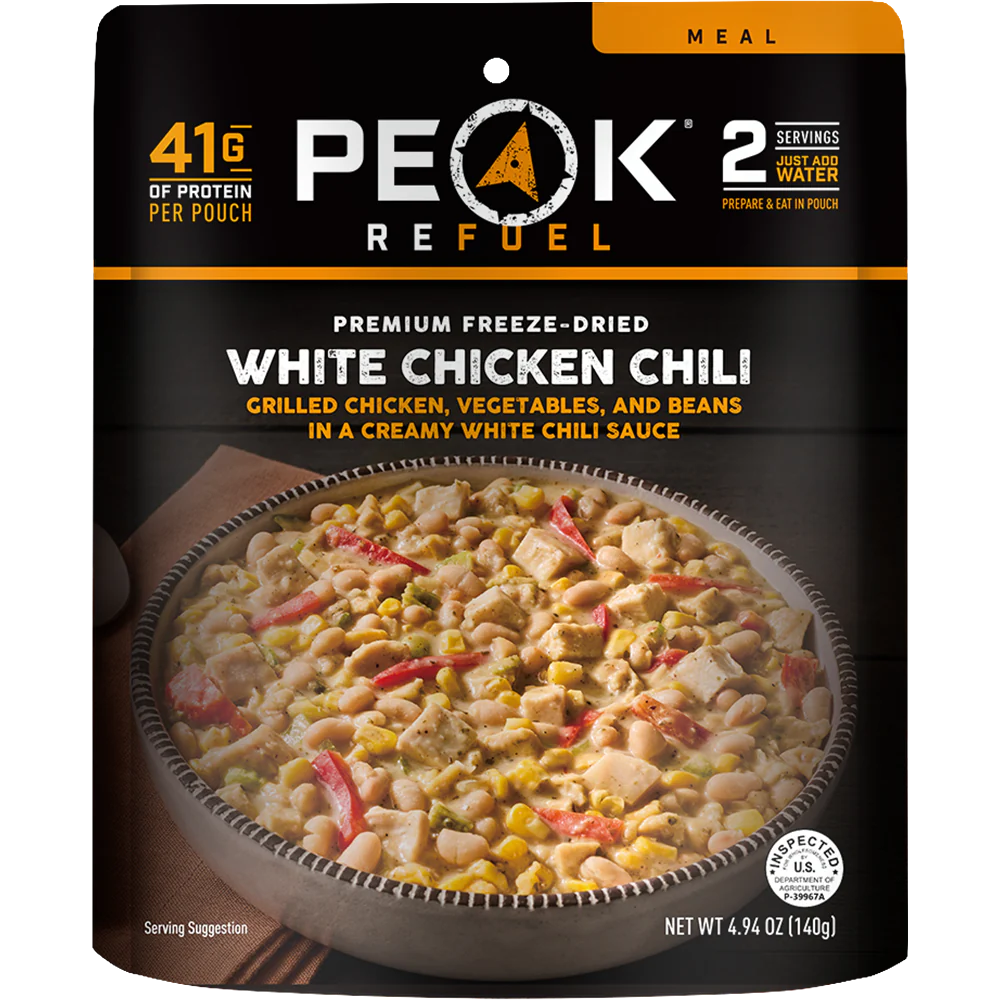 White Chicken Chili Pouch by Peak Refuel