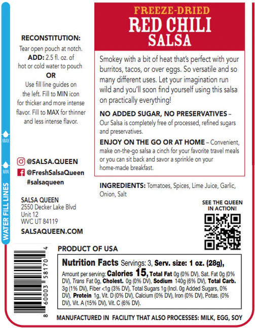 Red Chili Salsa by Salsa Queen
