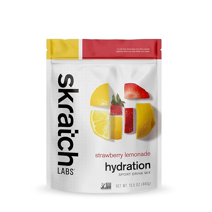 Skratch Hydration Sport Drink Mix 15.5oz Strawberry Lemonade