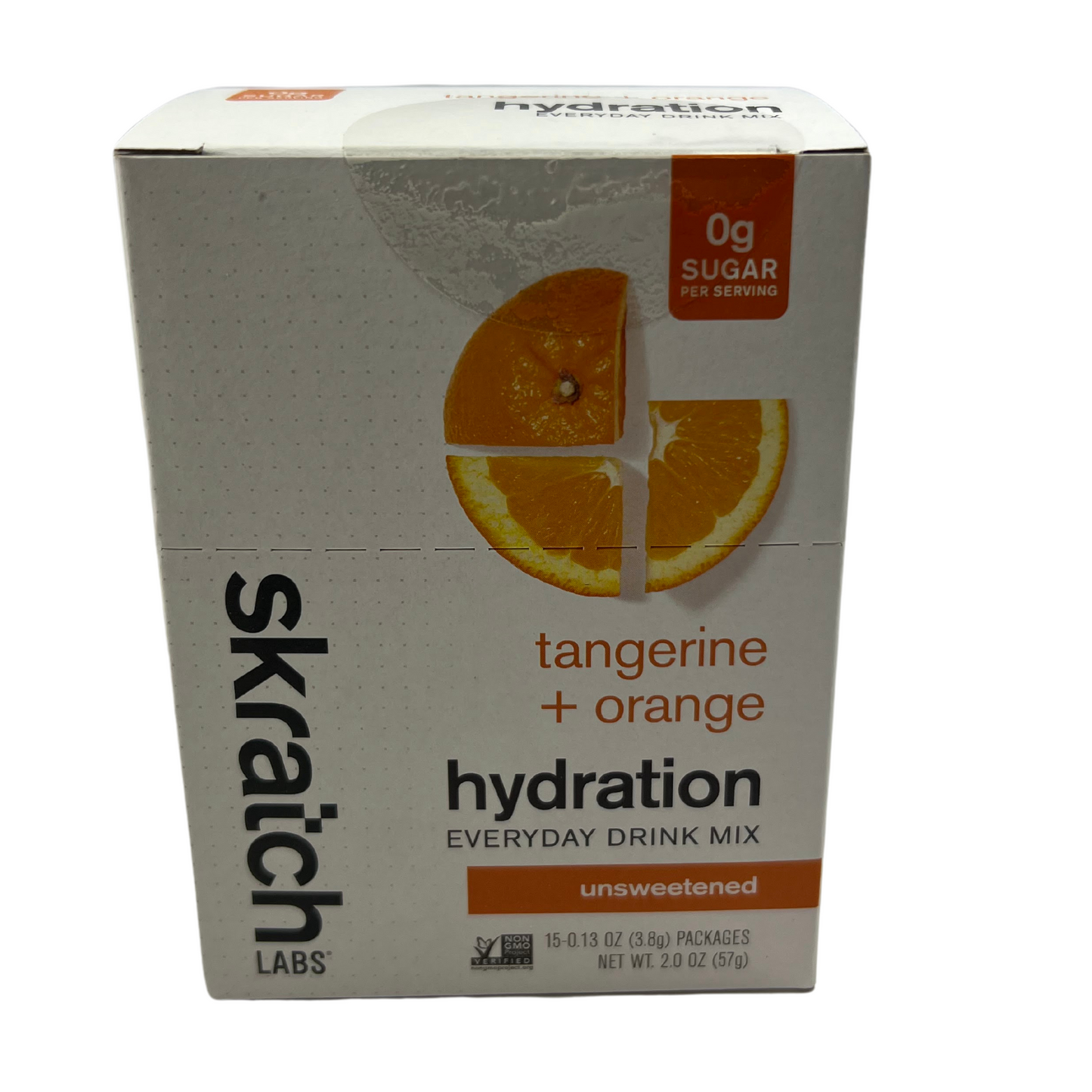 Skratch Hydration UNSWEETENED Everyday Drink Mix 15pk tangerine + orange
