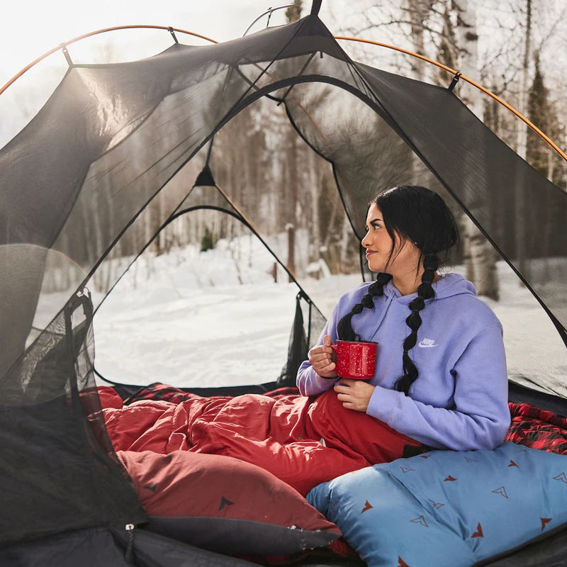 Mountain Ultra 2 Person Tent in Light Orange and Dark Grey