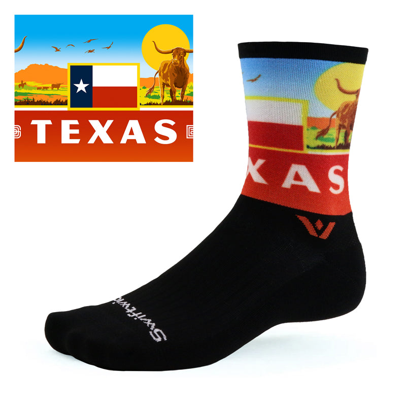 Swiftwick Texas - Vision Impression State Collection Crew
