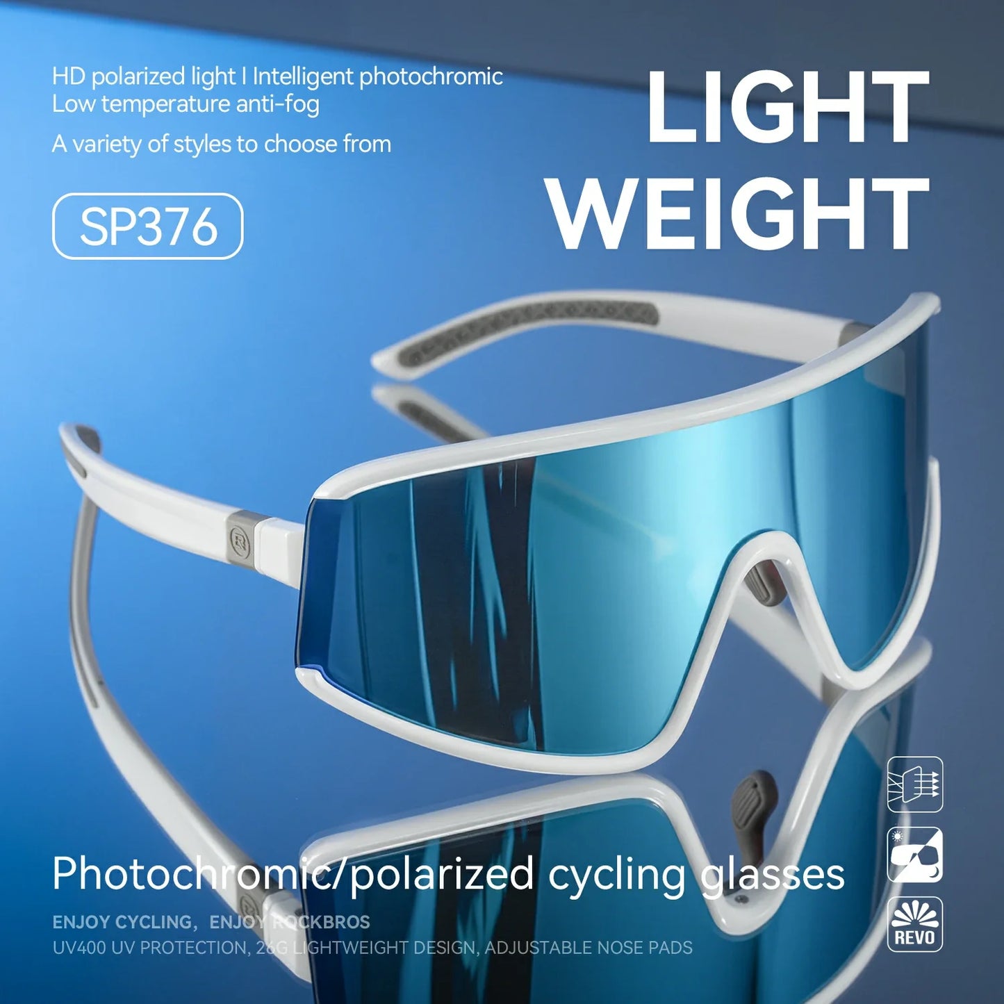 Photochromic Polarized Sports Sunglasses