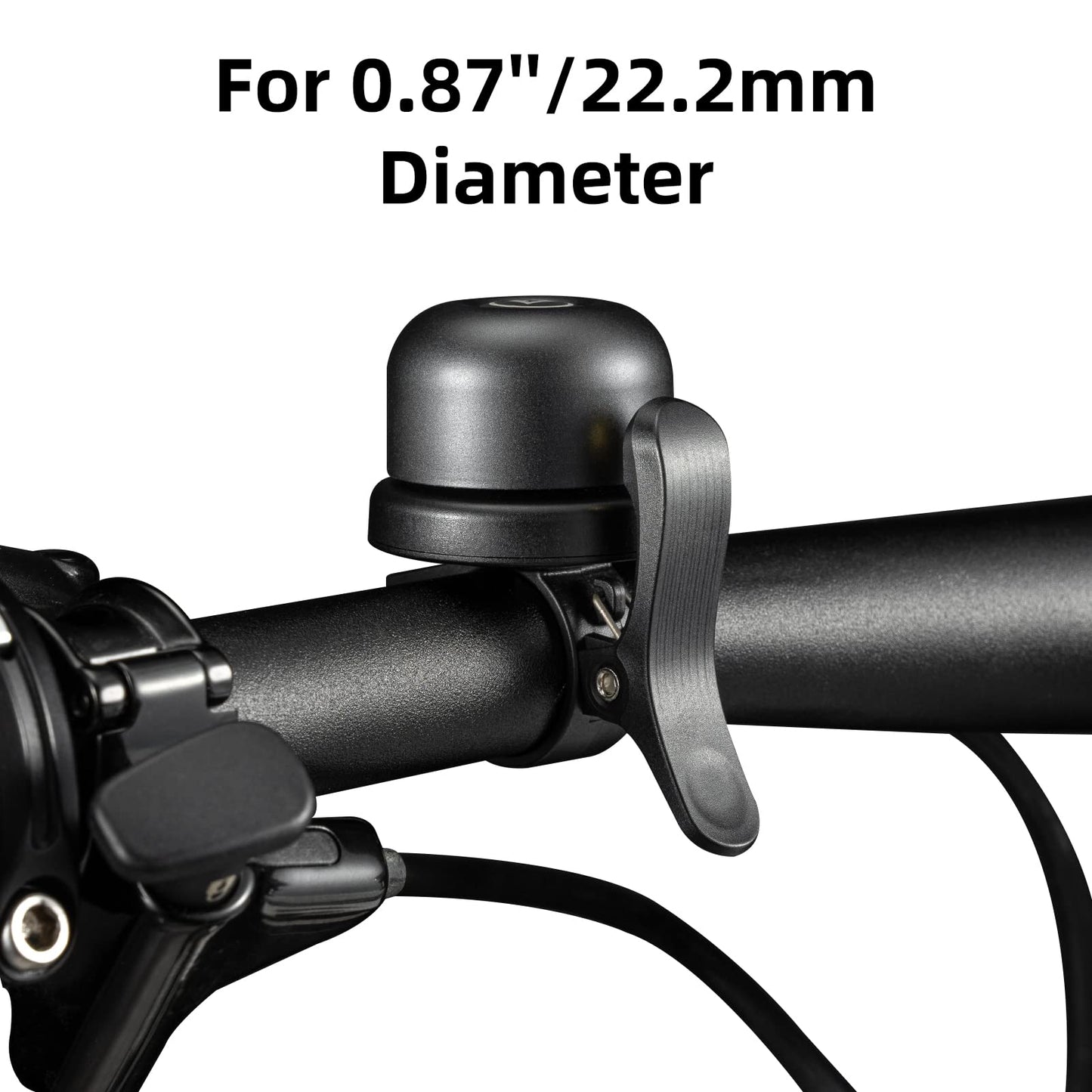 ROCKBROS Hidden AirTag Bike Bell, Anti-Theft GPS Tracker for 0.87"/22.2mm, 1"/25.4mm, 1.25"/31.8mm Handlebars