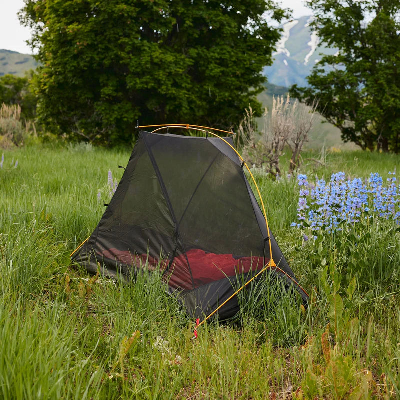 Mountain Ultra 1 Person Tent in Light Orange and Dark Grey