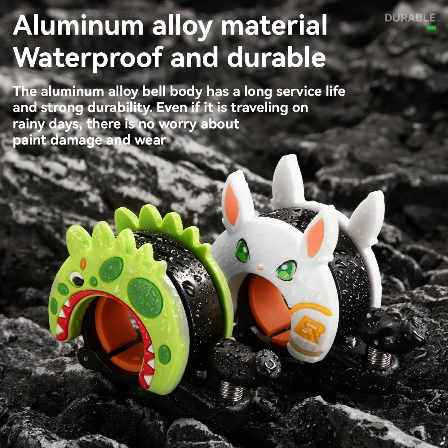 ROCKBROS Cute Cartoon Bicycle Bell Fit for 0.87-1in/22-25.4mm Bicycle Handlebars