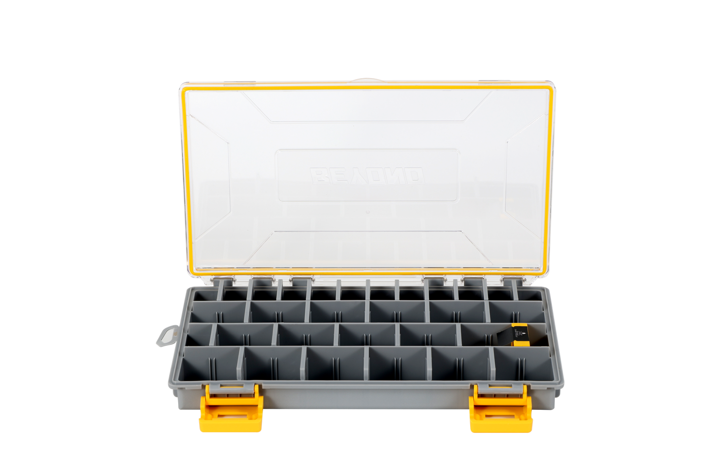Beyond Fishing DryLock Waterproof Tackle Box, Watertight 3600 & 3700 Tackle Trays with Dual-Latch Seal, Adjustable Removable Dividers & Anti-Rust Desiccant, Lure & Terminal Tackle Organizer