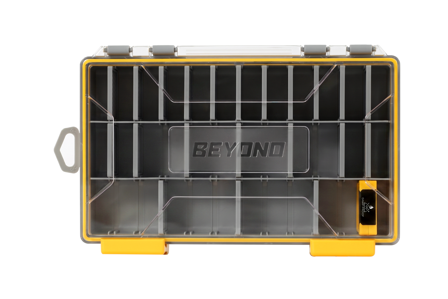 Beyond Fishing DryLock Waterproof Tackle Box, Watertight 3600 & 3700 Tackle Trays with Dual-Latch Seal, Adjustable Removable Dividers & Anti-Rust Desiccant, Lure & Terminal Tackle Organizer