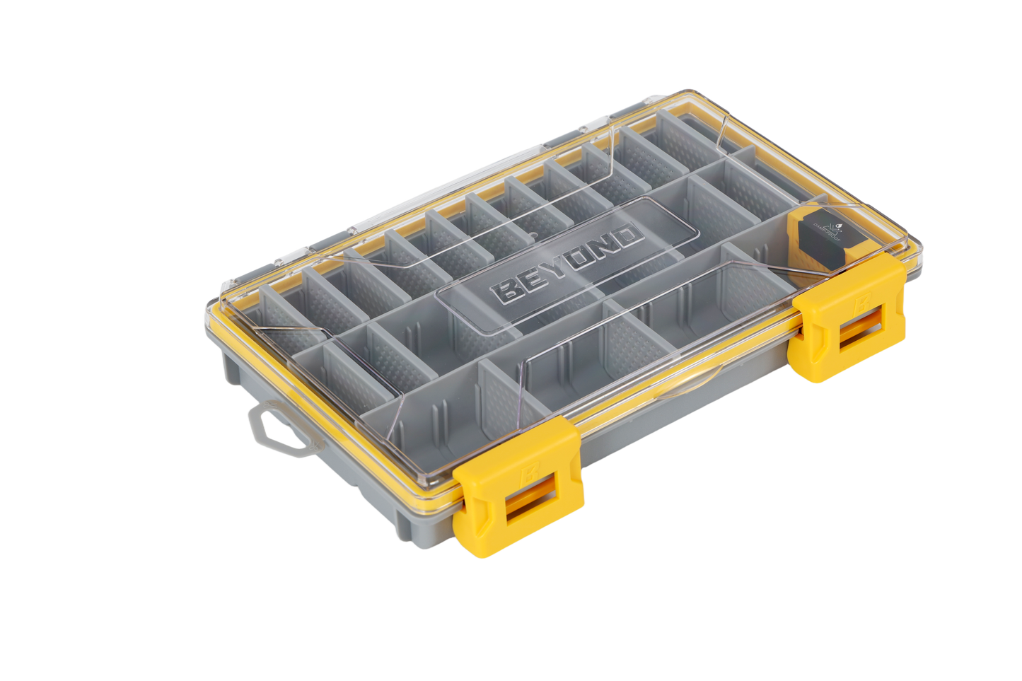 Beyond Fishing DryLock Waterproof Tackle Box, Watertight 3600 & 3700 Tackle Trays with Dual-Latch Seal, Adjustable Removable Dividers & Anti-Rust Desiccant, Lure & Terminal Tackle Organizer