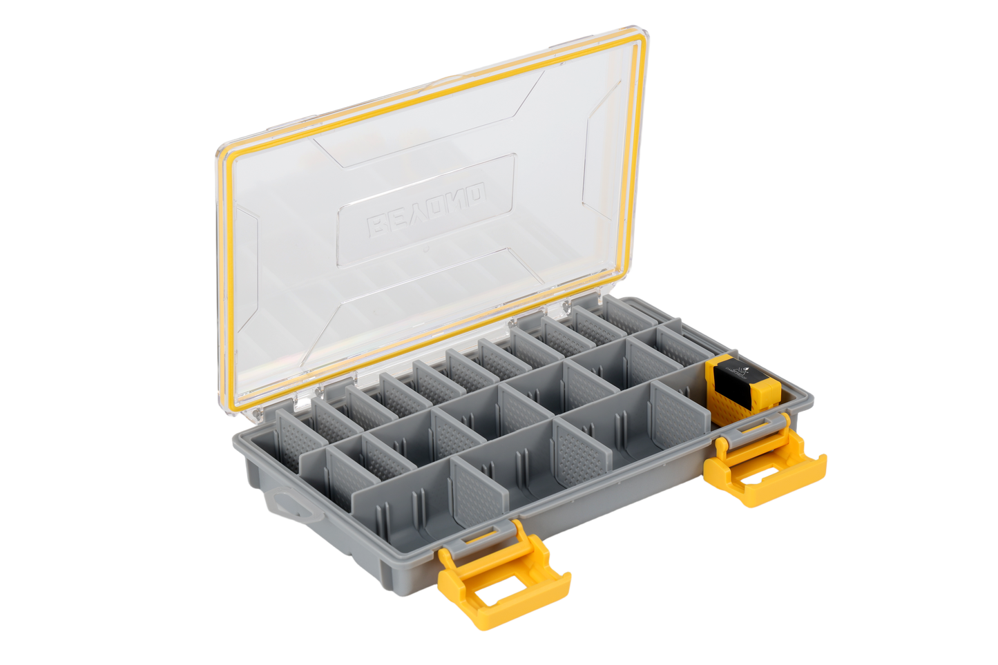 Beyond Fishing DryLock Waterproof Tackle Box, Watertight 3600 & 3700 Tackle Trays with Dual-Latch Seal, Adjustable Removable Dividers & Anti-Rust Desiccant, Lure & Terminal Tackle Organizer