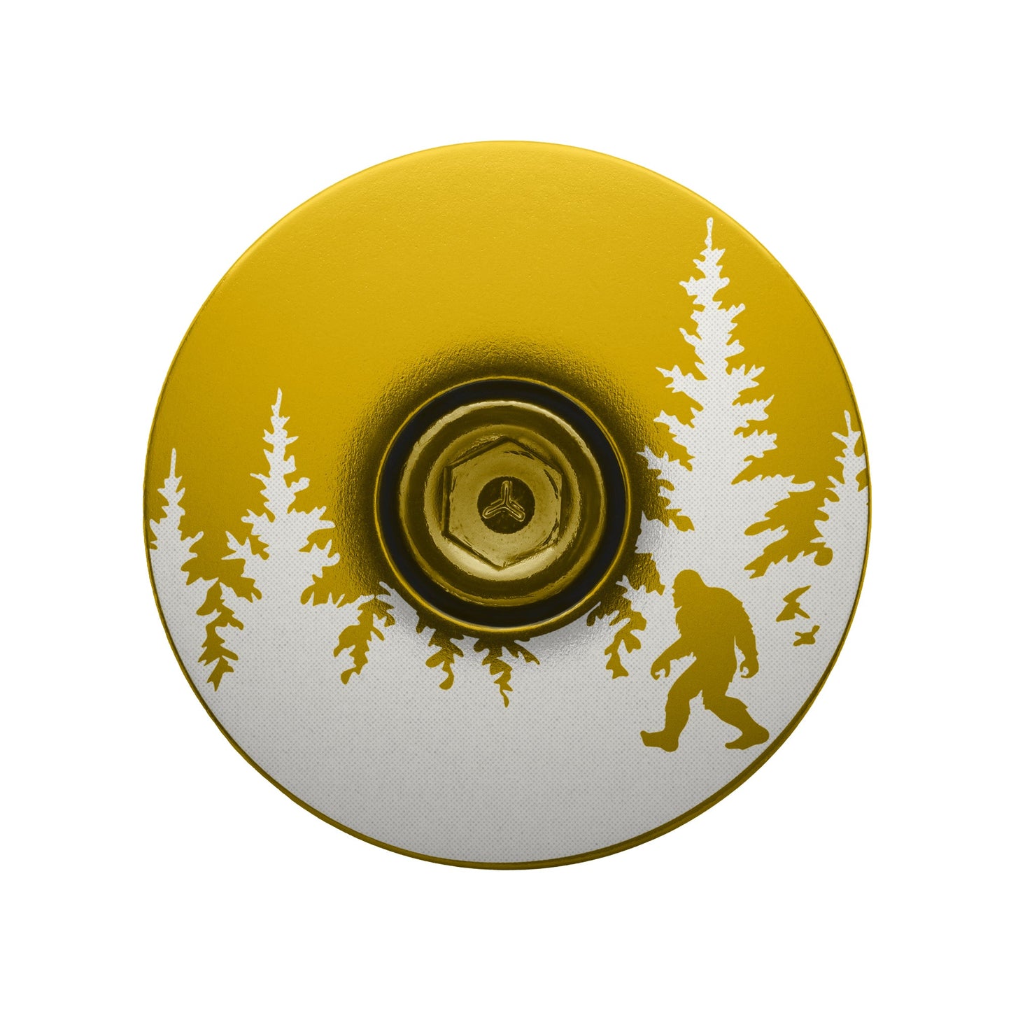 Bigfoot Hiding Custom Bike Top Cap