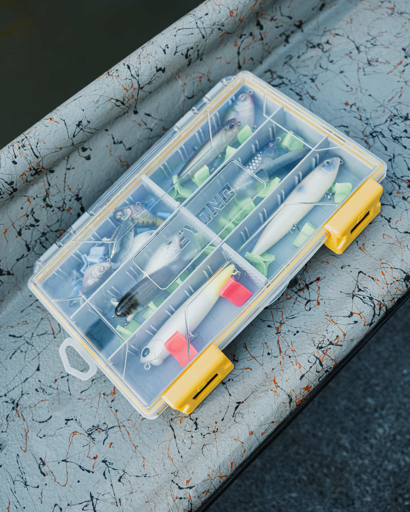 Beyond Fishing DryLock Waterproof Tackle Box, Watertight 3600 & 3700 Tackle Trays with Dual-Latch Seal, Adjustable Removable Dividers & Anti-Rust Desiccant, Lure & Terminal Tackle Organizer