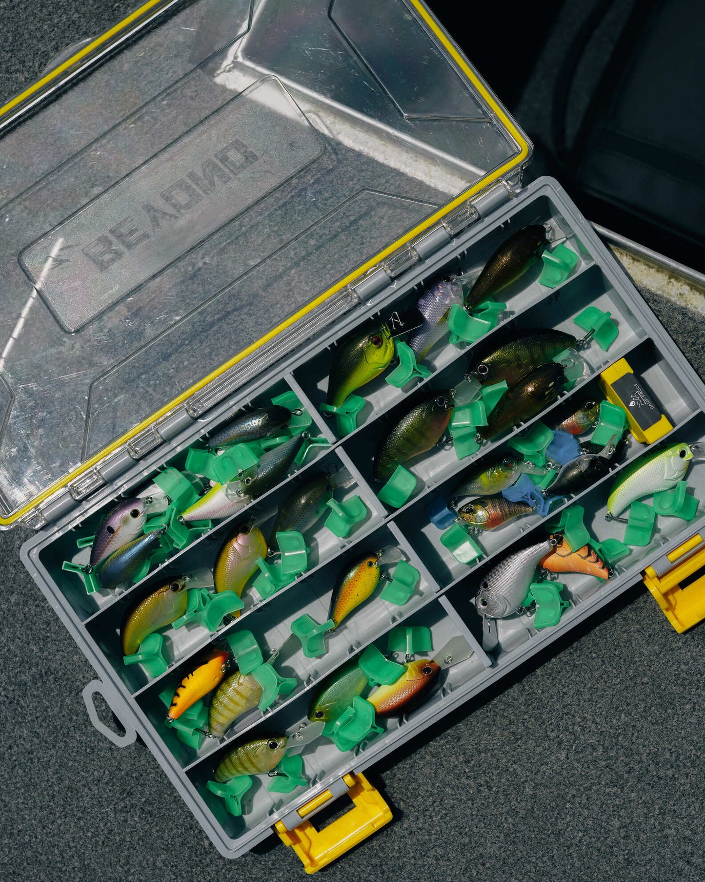 Beyond Fishing DryLock Waterproof Tackle Box, Watertight 3600 & 3700 Tackle Trays with Dual-Latch Seal, Adjustable Removable Dividers & Anti-Rust Desiccant, Lure & Terminal Tackle Organizer