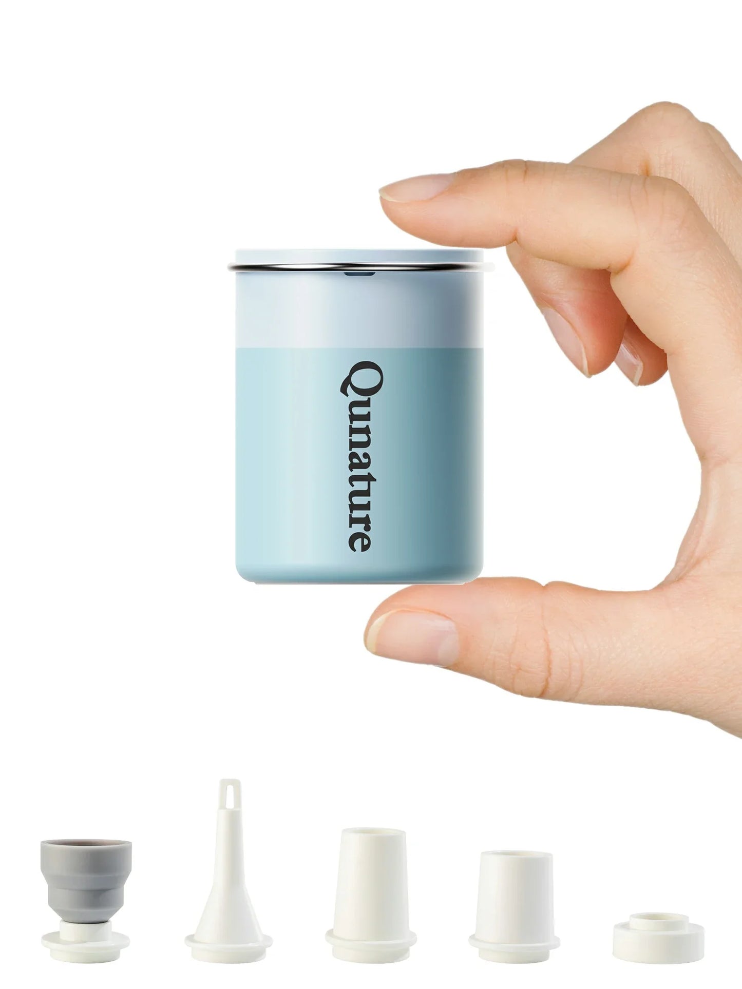 Qunature Mini Electric Pump 1500mAh for Air Bed Mattress,Pool Floats,Swimming Ring,Vacuum Storage Bags