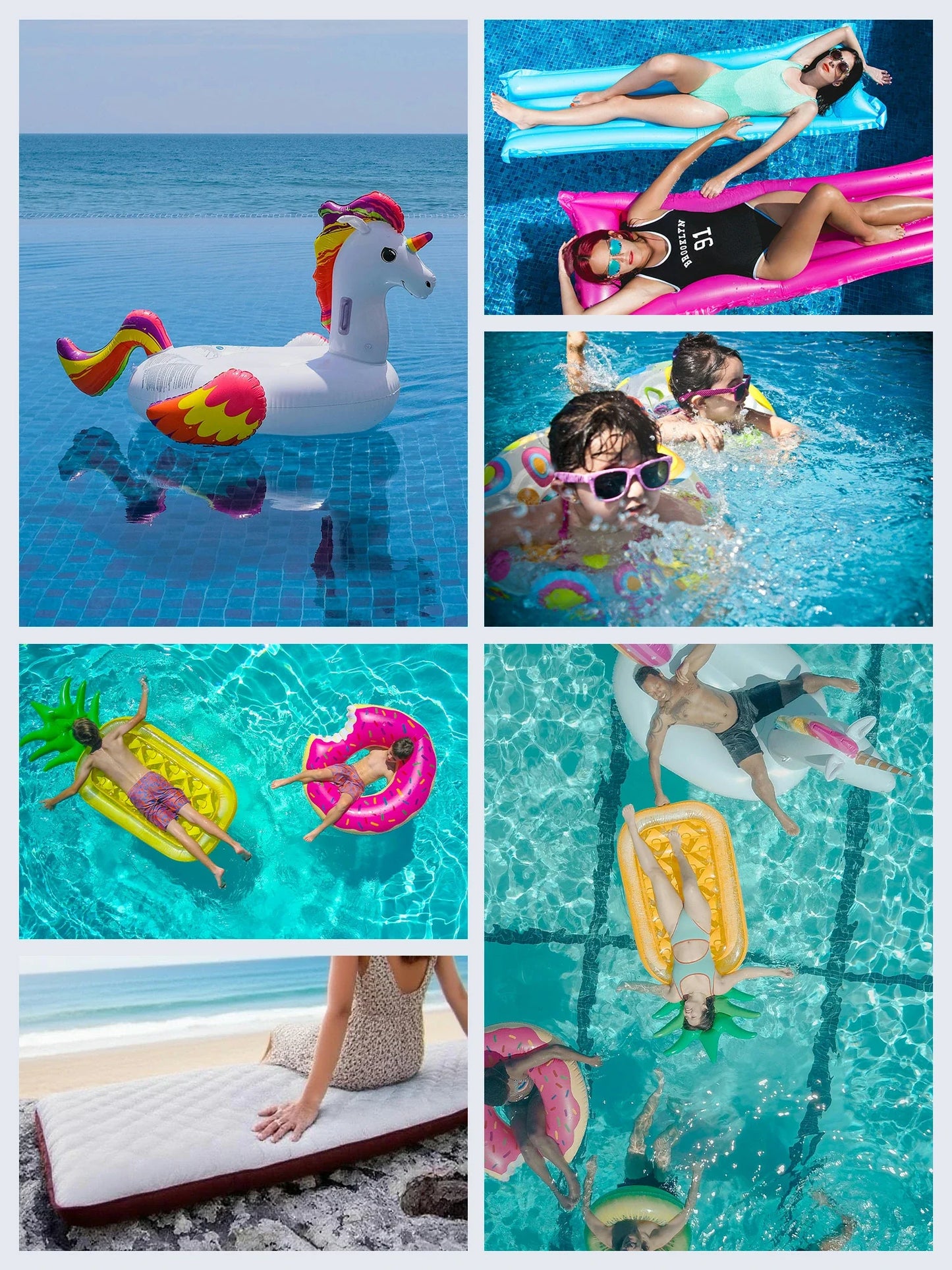 Qunature Mini Electric Pump 1500mAh for Air Bed Mattress,Pool Floats,Swimming Ring,Vacuum Storage Bags