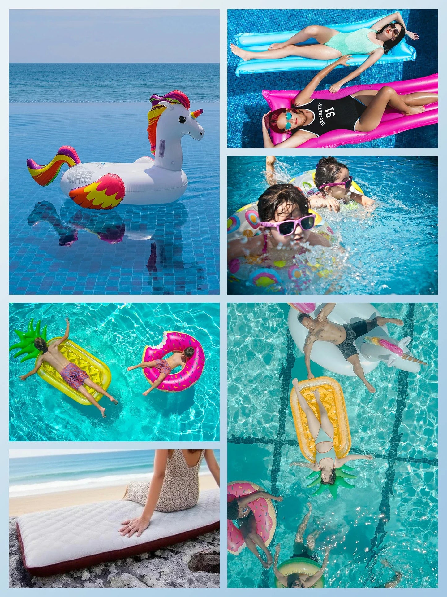 Qunature Mini Electric Pump 1500mAh for Air Bed Mattress,Pool Floats,Swimming Ring,Vacuum Storage Bags
