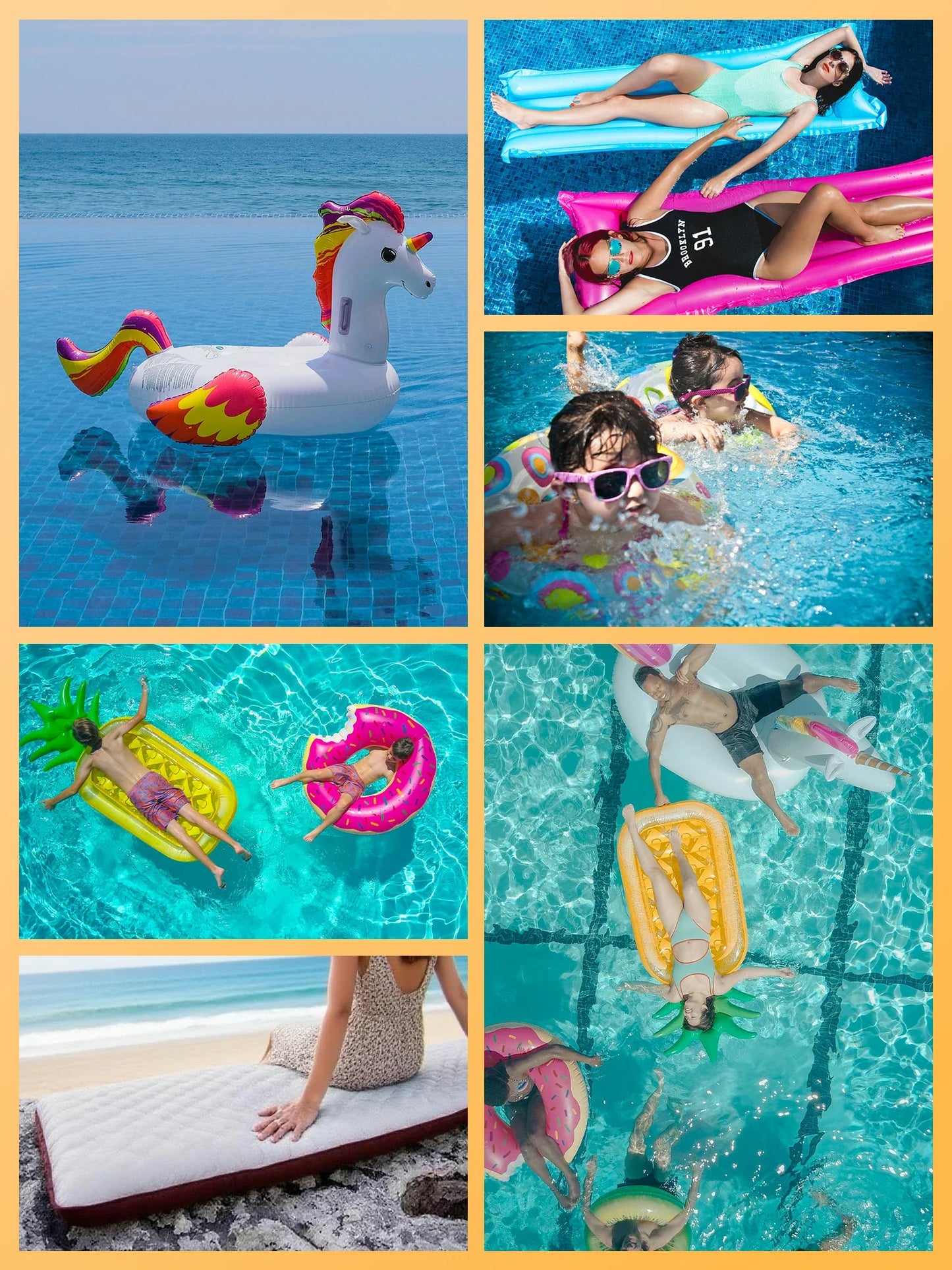 Qunature Mini Electric Pump 1500mAh for Air Bed Mattress,Pool Floats,Swimming Ring,Vacuum Storage Bags