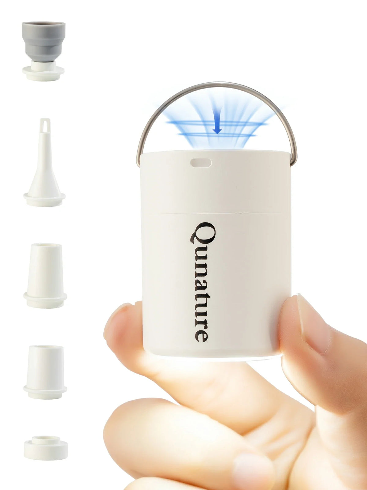 Qunature Mini Electric Pump 1500mAh for Air Bed Mattress,Pool Floats,Swimming Ring,Vacuum Storage Bags