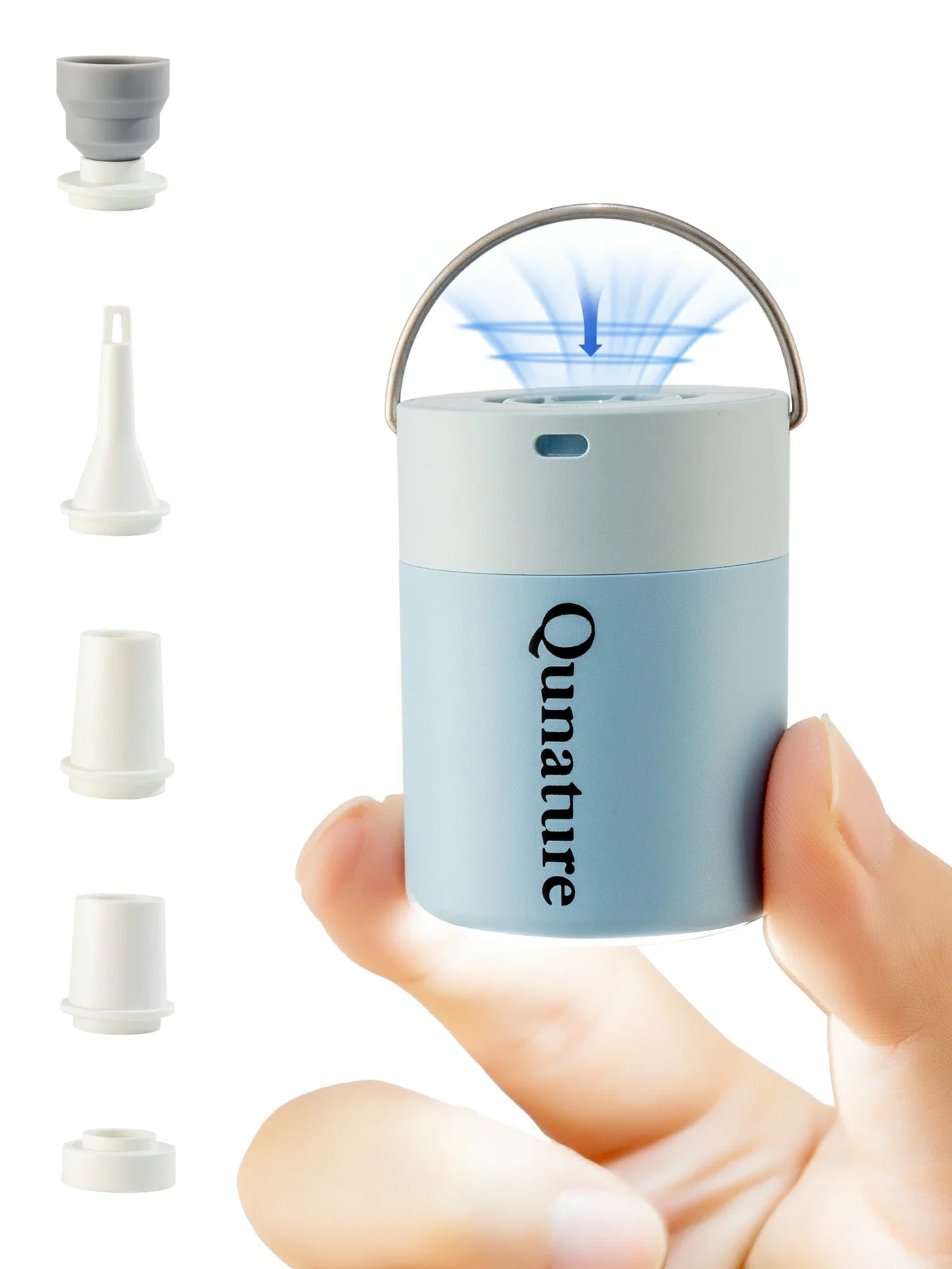 Qunature Mini Electric Pump 1500mAh for Air Bed Mattress,Pool Floats,Swimming Ring,Vacuum Storage Bags