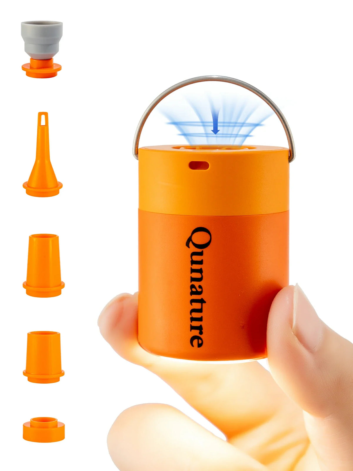 Qunature Mini Electric Pump 1500mAh for Air Bed Mattress,Pool Floats,Swimming Ring,Vacuum Storage Bags