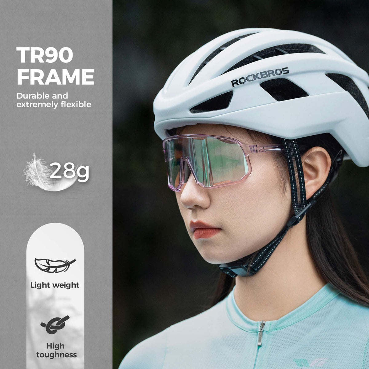 Transparent Windproof Polarized Cycling Glasses