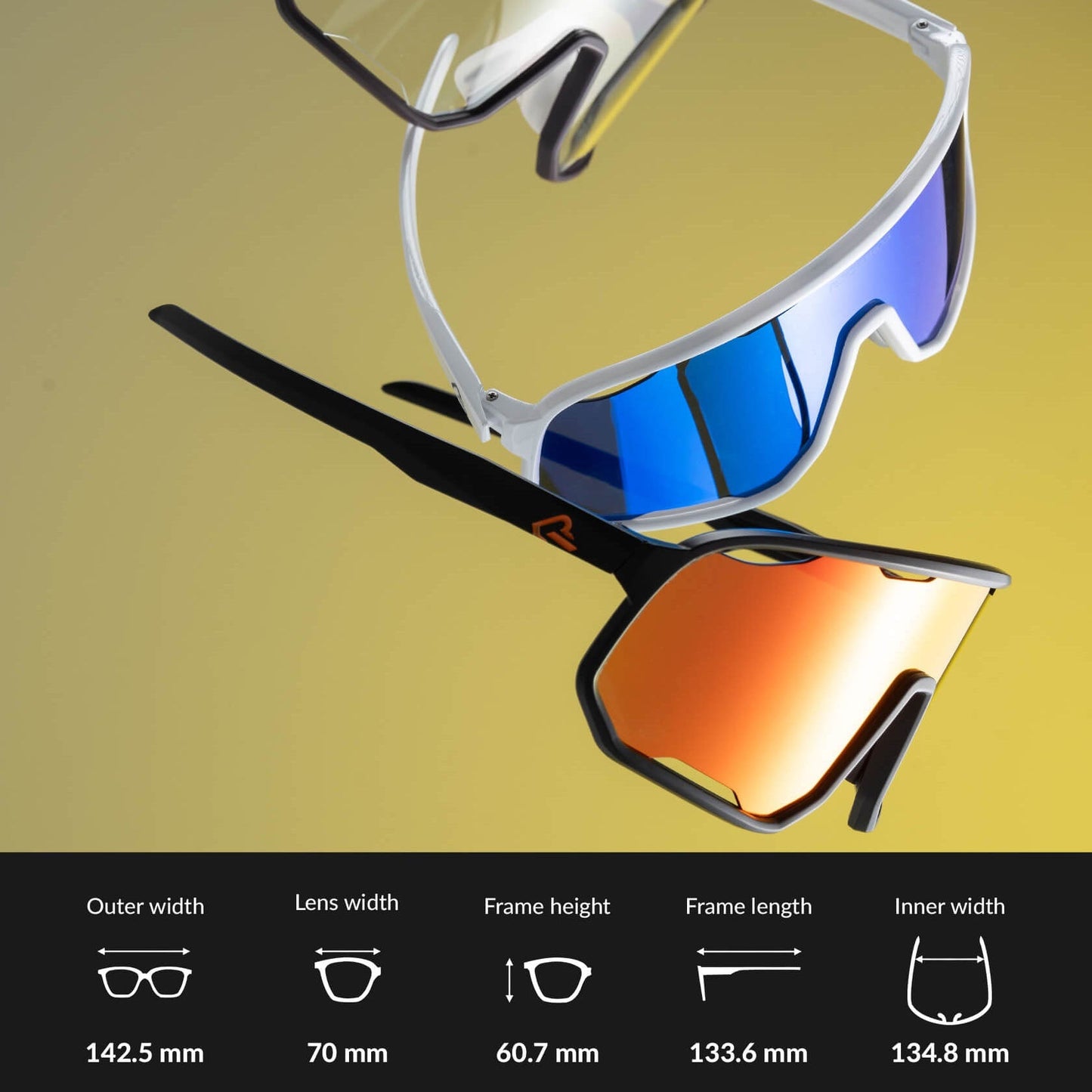 Transparent Windproof Polarized Cycling Glasses