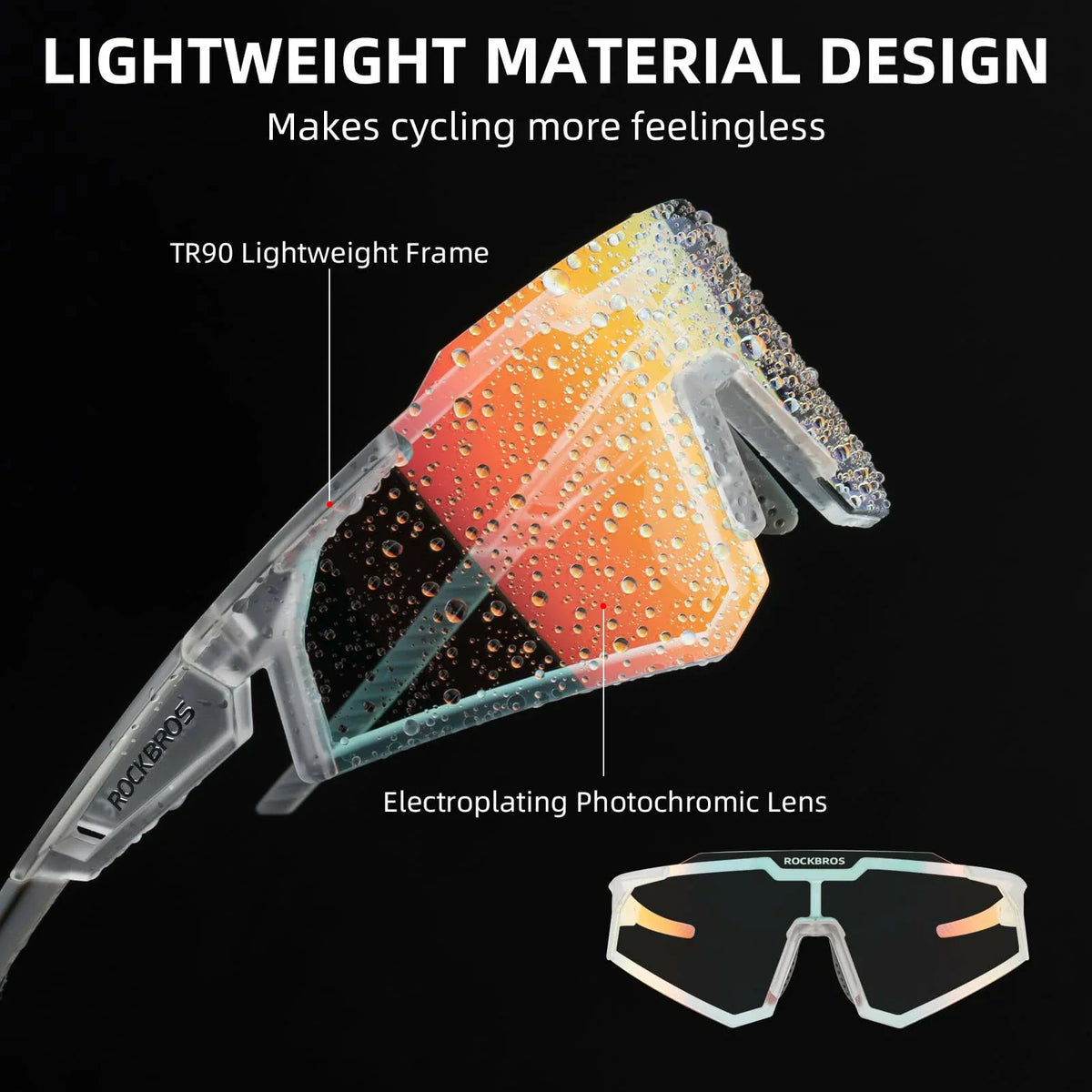 Unisex Transition Sports Sunglasses for Cycling