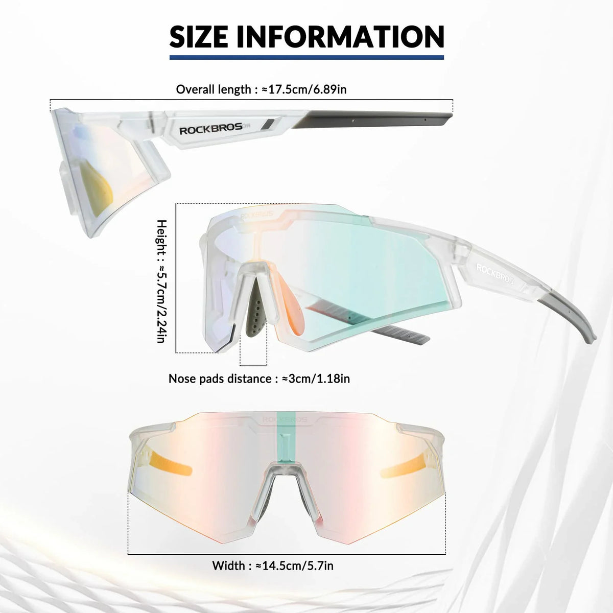 Unisex Transition Sports Sunglasses for Cycling