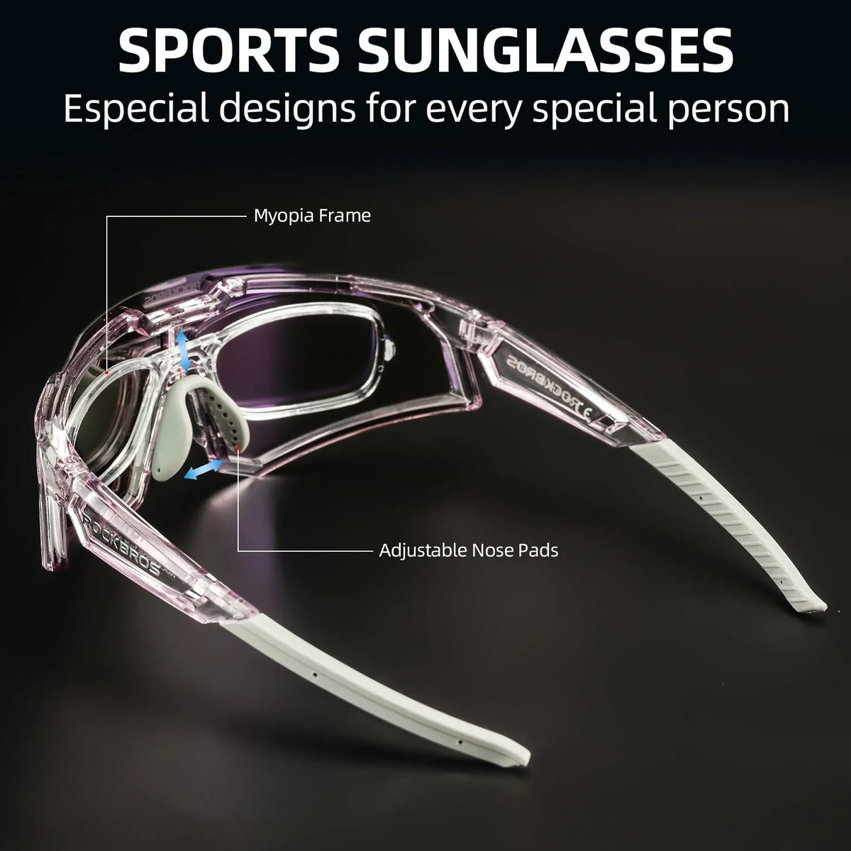 Unisex Transition Sports Sunglasses for Cycling
