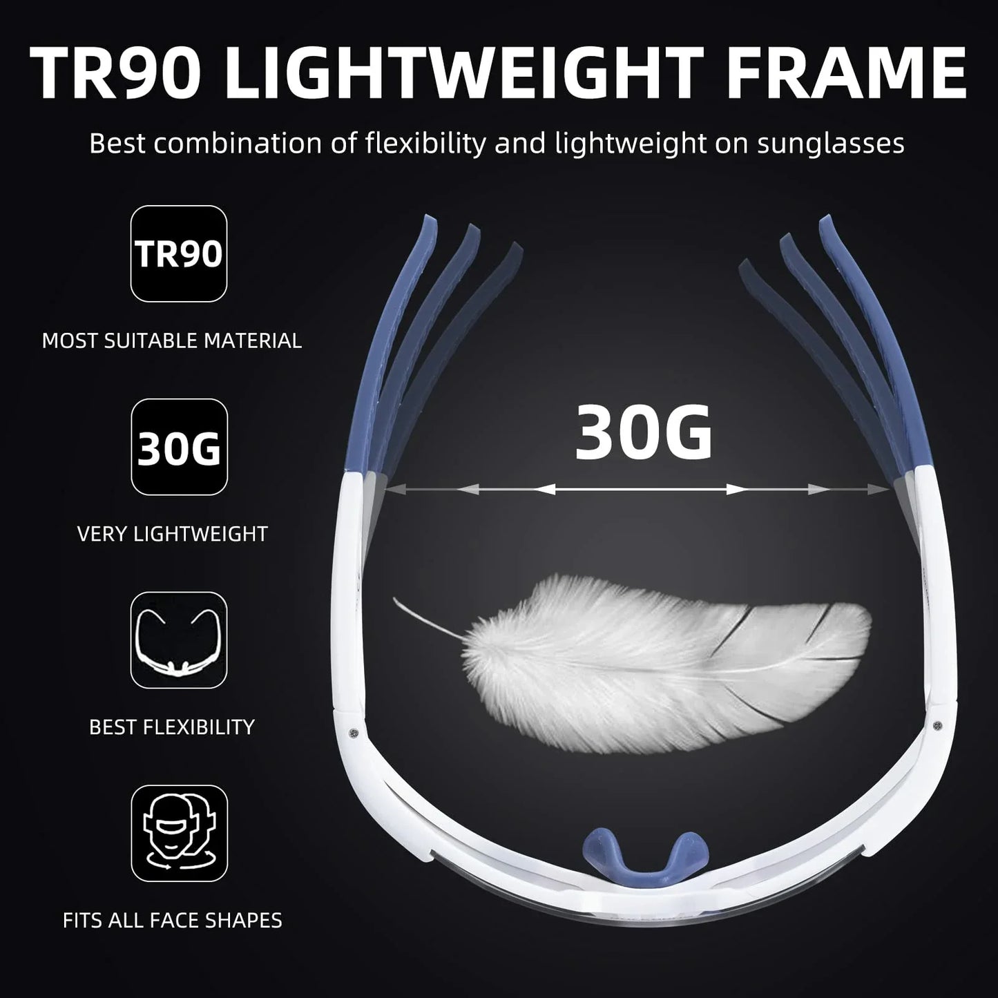 Unisex Transition Sports Sunglasses for Cycling