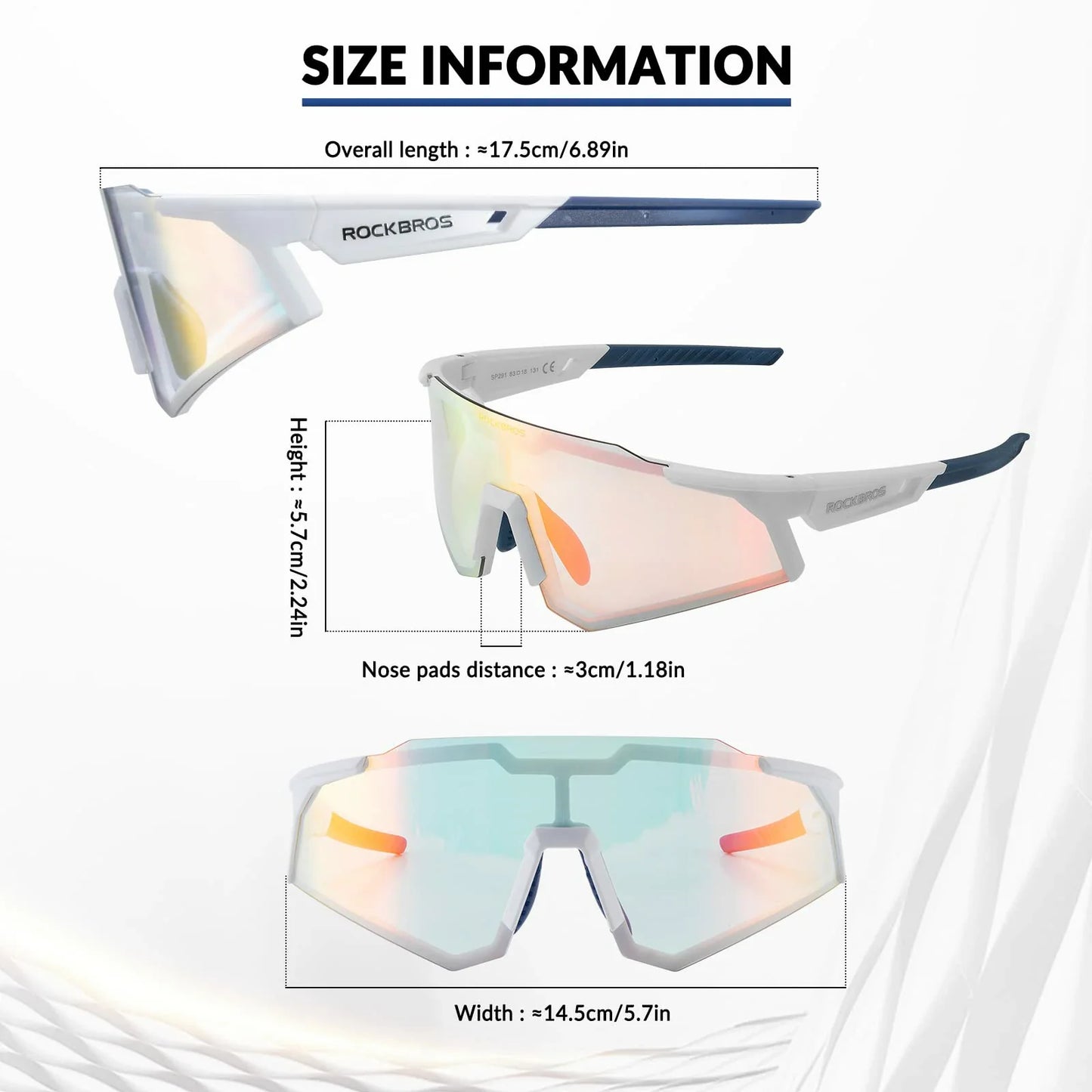 Unisex Transition Sports Sunglasses for Cycling