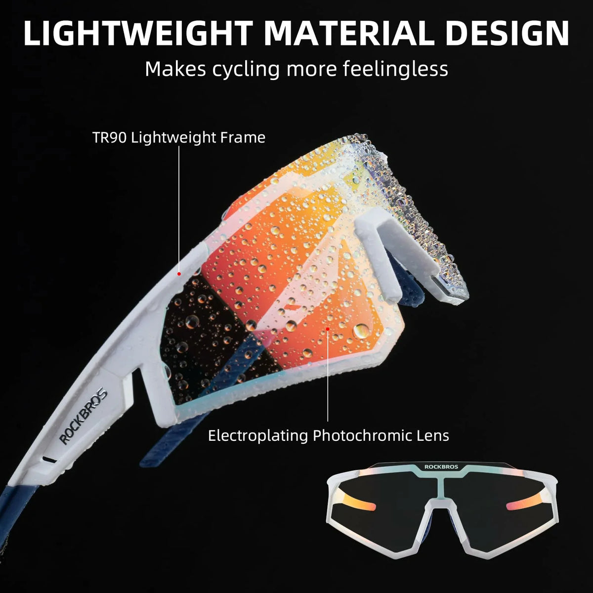 Unisex Transition Sports Sunglasses for Cycling