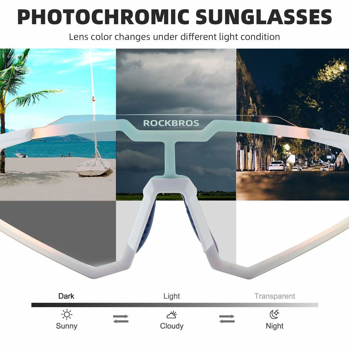 Unisex Transition Sports Sunglasses for Cycling