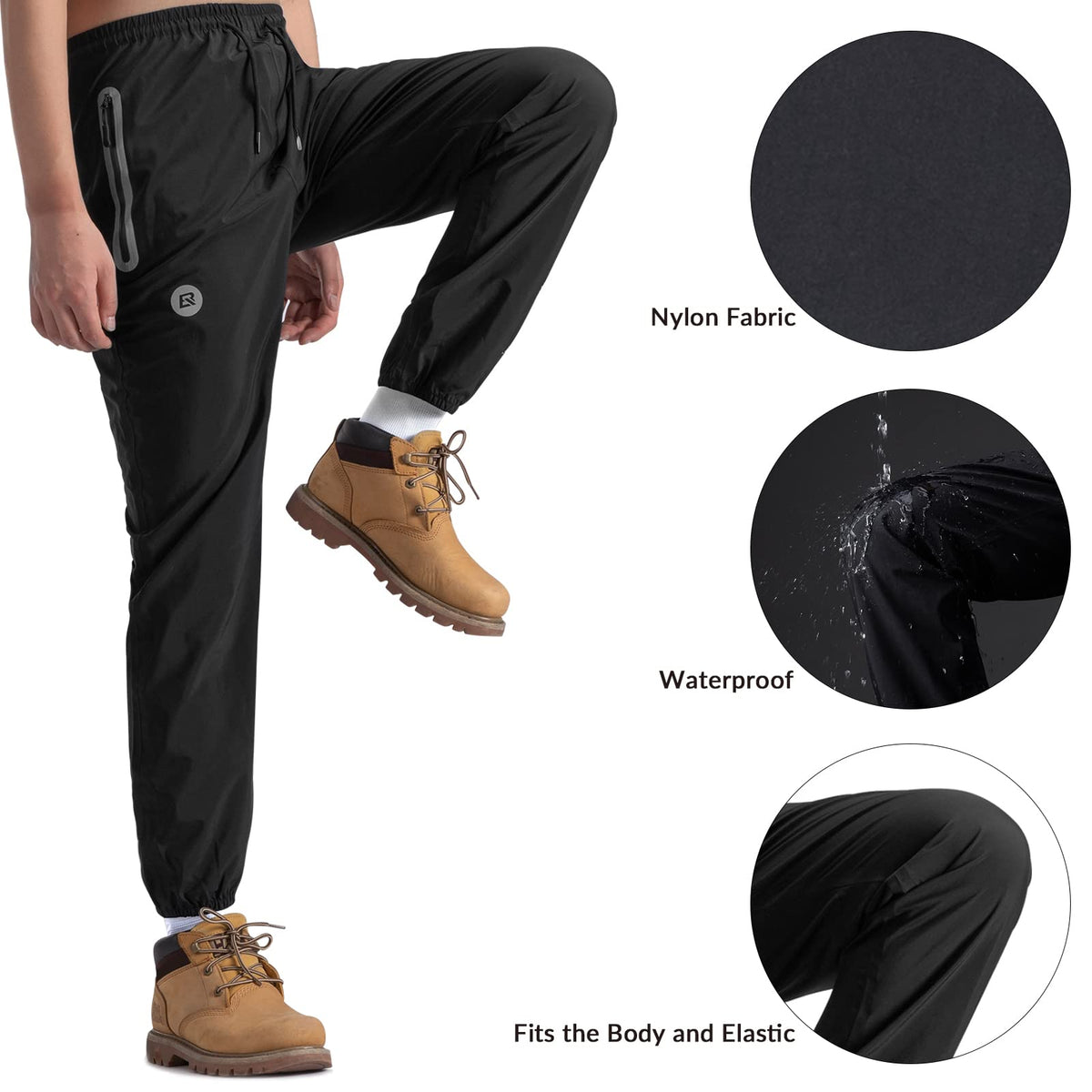 Waterproof Raincoat & Overtrousers for Men Women with Reflective