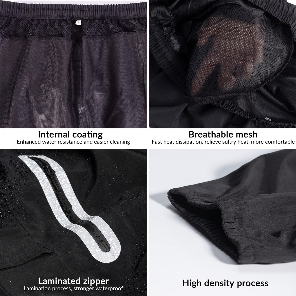 Waterproof Raincoat & Overtrousers for Men Women with Reflective