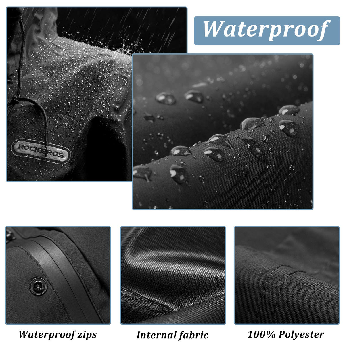 Waterproof Raincoat for Men Women with Reflective